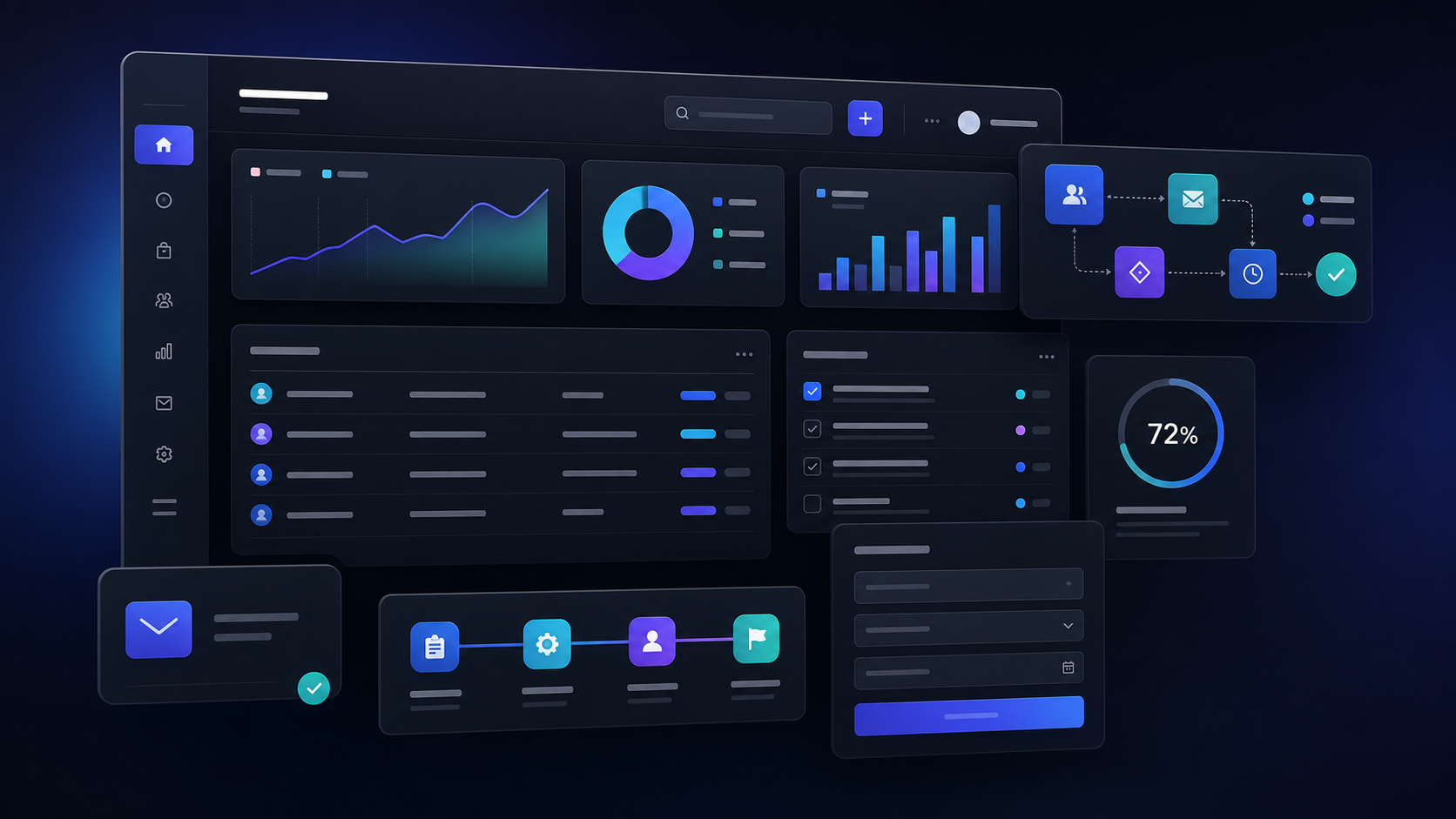 Aplicacion interna con panel de gestion para empresas